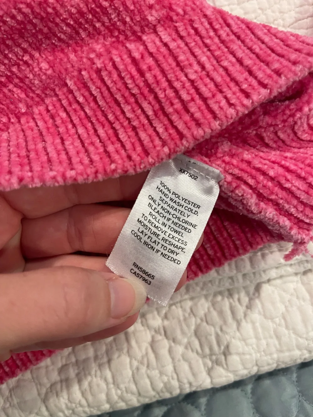 Nordstrom Harper Canyon Chenille Crewneck Sweater Bright Pink Sz 6 Girls Cozy